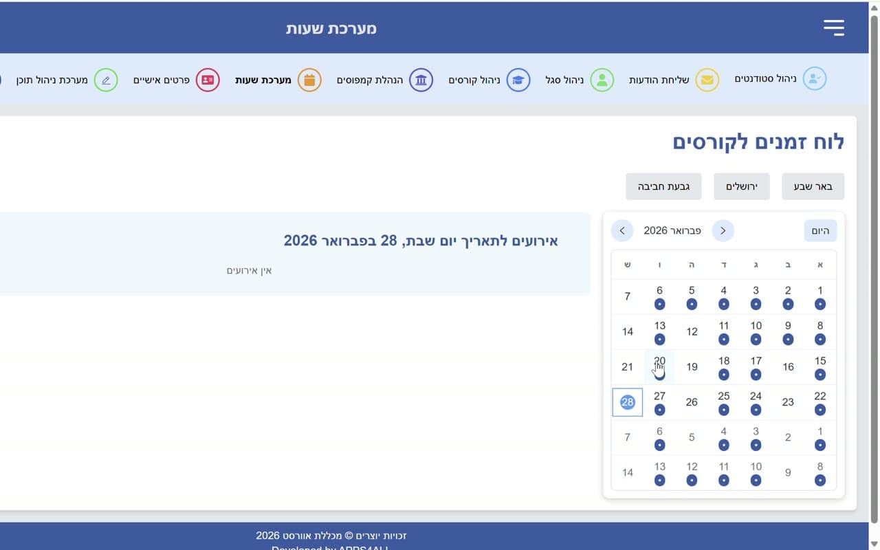 אוורסט, CRM: מסך מהמוצר